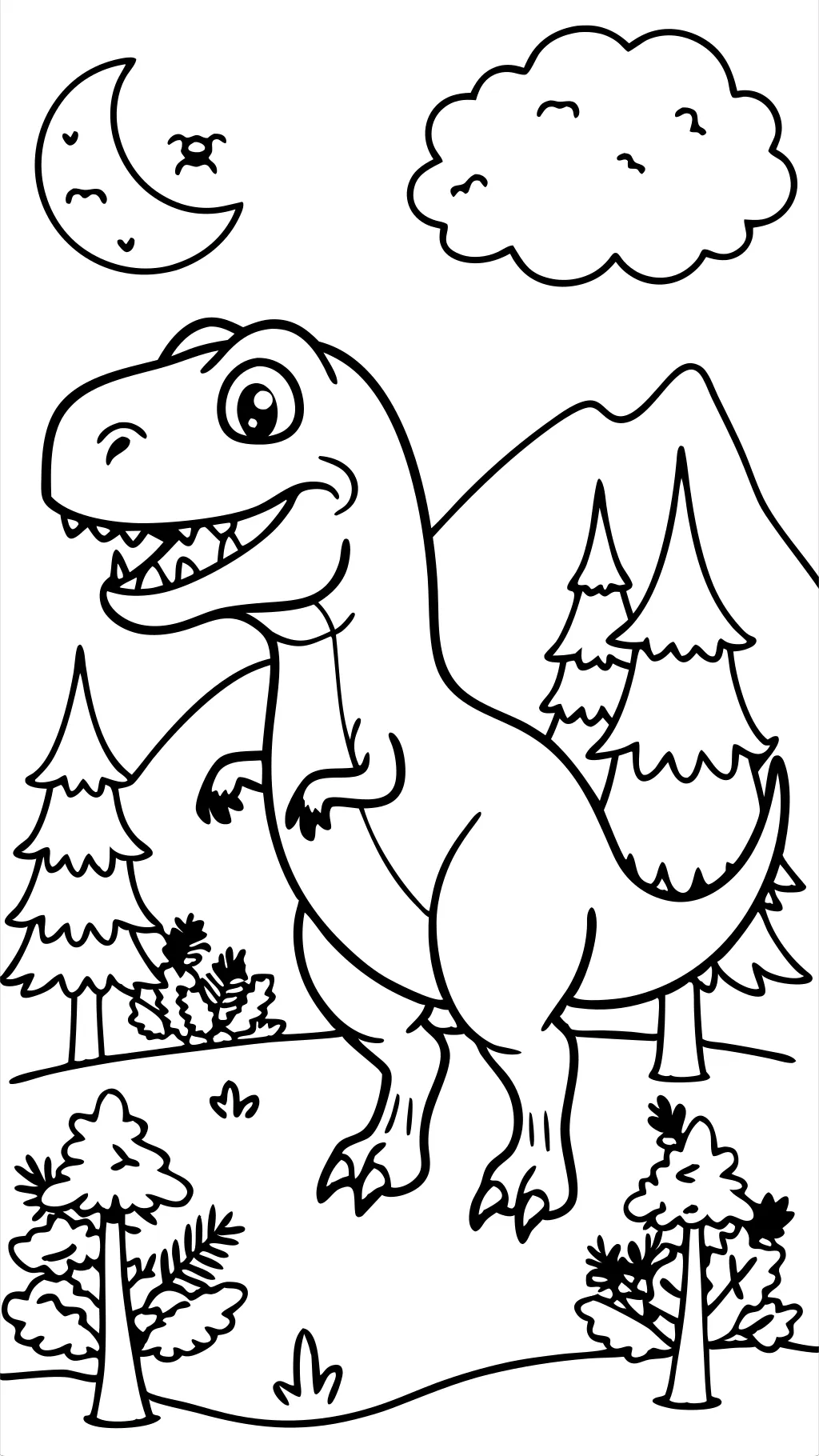 trex coloring pages